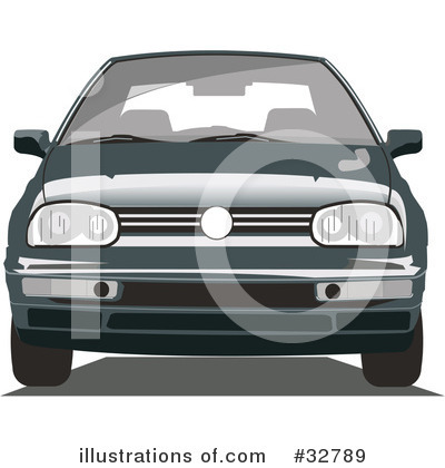 Royalty-Free (RF) Car Clipart Illustration by David Rey - Stock Sample #32789