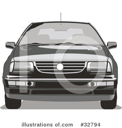 Royalty-Free (RF) Car Clipart Illustration by David Rey - Stock Sample #32794