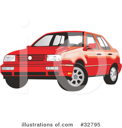 Royalty-Free (RF) Car Clipart Illustration by David Rey - Stock Sample #32795