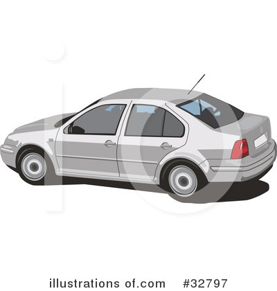 Royalty-Free (RF) Car Clipart Illustration by David Rey - Stock Sample #32797
