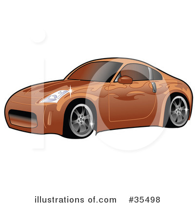 Royalty-Free (RF) Car Clipart Illustration by Andy Nortnik - Stock Sample #35498