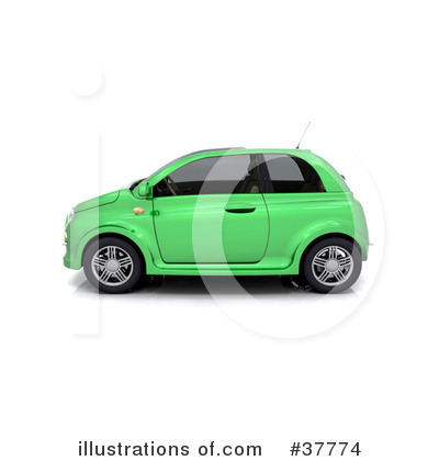 Royalty-Free (RF) Car Clipart Illustration by KJ Pargeter - Stock Sample #37774