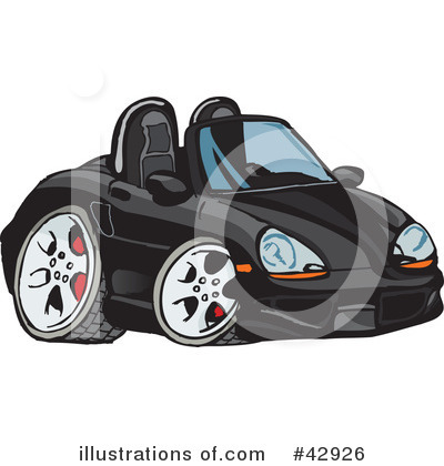 Royalty-Free (RF) Car Clipart Illustration by Dennis Holmes Designs - Stock Sample #42926