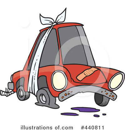 Royalty-Free (RF) Car Clipart Illustration by toonaday - Stock Sample #440811