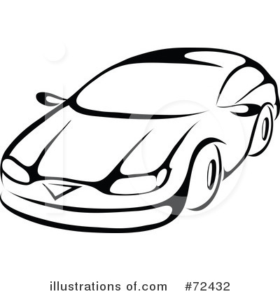Royalty-Free (RF) Car Clipart Illustration by cidepix - Stock Sample #72432