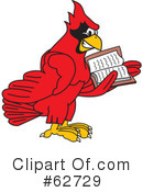 Cardinal Character Clipart #62729 by Mascot Junction