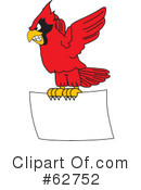 Cardinal Character Clipart #62752 by Mascot Junction