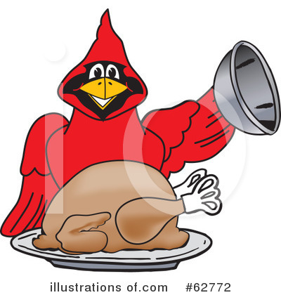Royalty-Free (RF) Cardinal Character Clipart Illustration by Mascot Junction - Stock Sample #62772