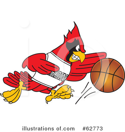 Cardinal Clipart #62773 by Mascot Junction
