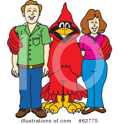 Cardinal Clipart #62775 by Mascot Junction