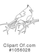 Cardinal Clipart #1056028 by Pams Clipart