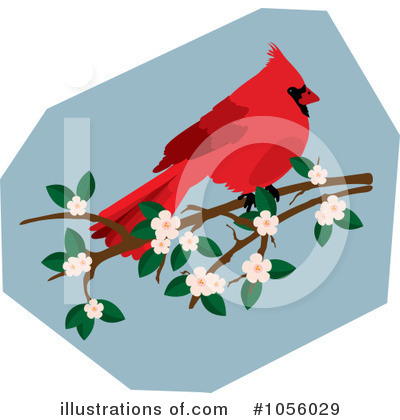 Royalty-Free (RF) Cardinal Clipart Illustration by Pams Clipart - Stock Sample #1056029