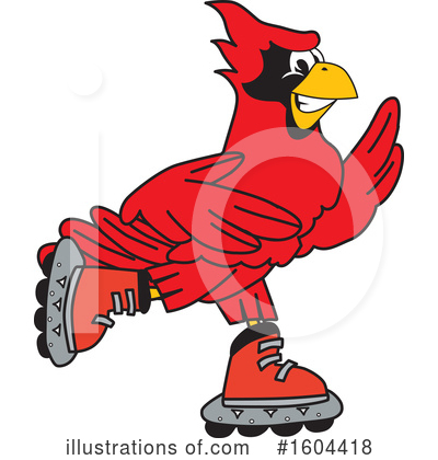 Cardinal Character Clipart #1604418 by Mascot Junction