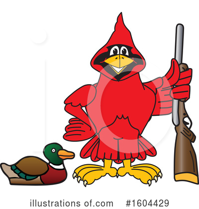 Cardinal Character Clipart #1604429 by Mascot Junction
