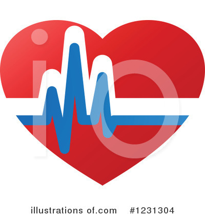 Heart Beat Clipart #1231304 by Vector Tradition SM
