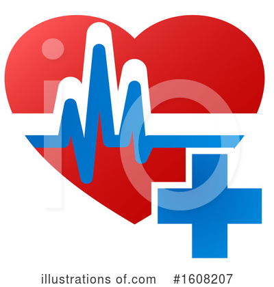 Heart Beat Clipart #1608207 by Vector Tradition SM