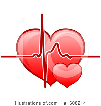 Heartbeat Clipart #1608214 by Vector Tradition SM