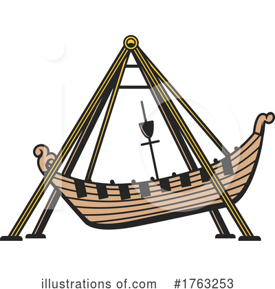 Viking Ship Clipart #1763253 by Vector Tradition SM