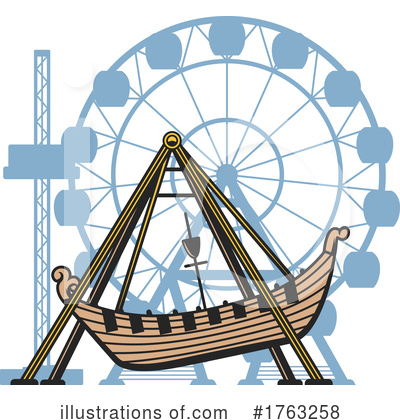 Ferris Wheel Clipart #1763258 by Vector Tradition SM