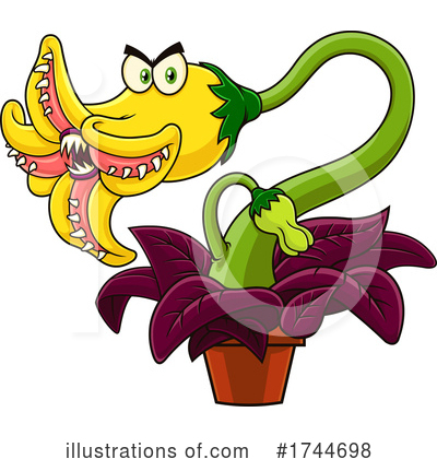 Royalty-Free (RF) Carnivorous Plant Clipart Illustration by Hit Toon - Stock Sample #1744698