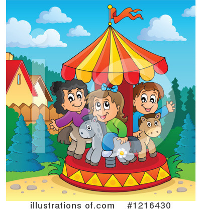 Royalty-Free (RF) Carousel Clipart Illustration by visekart - Stock Sample #1216430