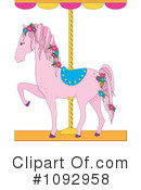 Carousel Horse Clipart #1092958 by Maria Bell