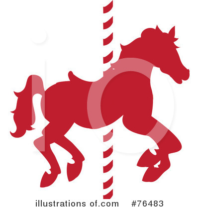 Royalty-Free (RF) Carousel Horse Clipart Illustration by Pams Clipart - Stock Sample #76483