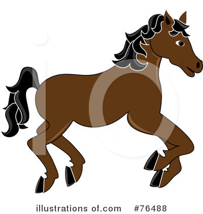 Royalty-Free (RF) Carousel Horse Clipart Illustration by Pams Clipart - Stock Sample #76488