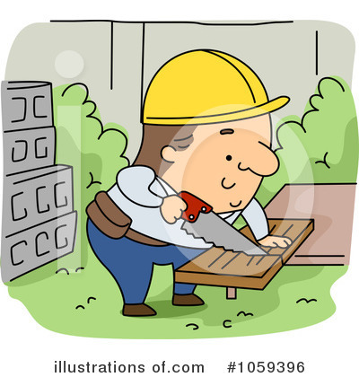 Royalty-Free (RF) Carpenter Clipart Illustration by BNP Design Studio - Stock Sample #1059396