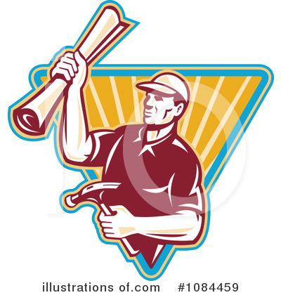 Royalty-Free (RF) Carpenter Clipart Illustration by patrimonio - Stock Sample #1084459