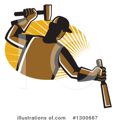 Royalty-Free (RF) Carpenter Clipart Illustration by patrimonio - Stock Sample #1300667