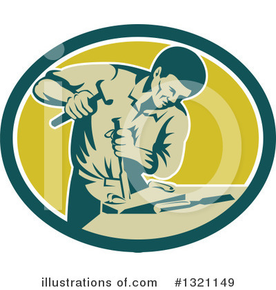 Royalty-Free (RF) Carpenter Clipart Illustration by patrimonio - Stock Sample #1321149