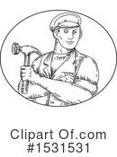 Carpenter Clipart #1531531 by patrimonio