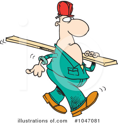 Royalty-Free (RF) Carpentry Clipart Illustration by toonaday - Stock Sample #1047081