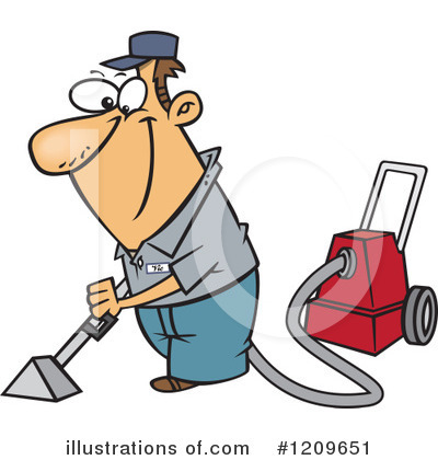 Royalty-Free (RF) Carpet Cleaning Clipart Illustration by toonaday - Stock Sample #1209651