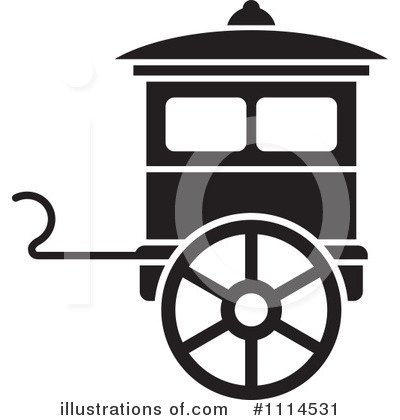 Horse Drawn Carriages Clipart #1114531 by Lal Perera