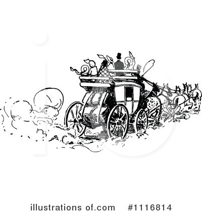 Horse Drawn Carriage Clipart #1116814 by Prawny Vintage