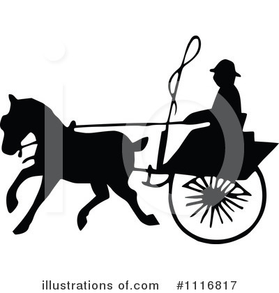 Royalty-Free (RF) Carriage Clipart Illustration by Prawny Vintage - Stock Sample #1116817