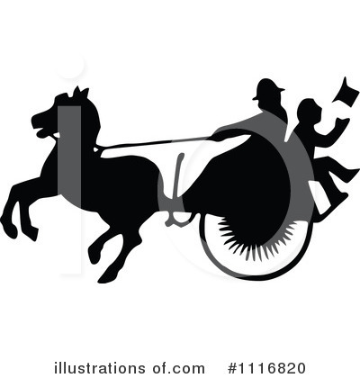 Royalty-Free (RF) Carriage Clipart Illustration by Prawny Vintage - Stock Sample #1116820