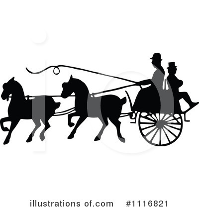 Royalty-Free (RF) Carriage Clipart Illustration by Prawny Vintage - Stock Sample #1116821