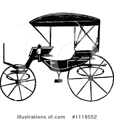 Horse Drawn Carriages Clipart #1118552 by Prawny Vintage