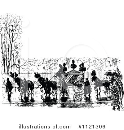 Royalty-Free (RF) Carriage Clipart Illustration by Prawny Vintage - Stock Sample #1121306