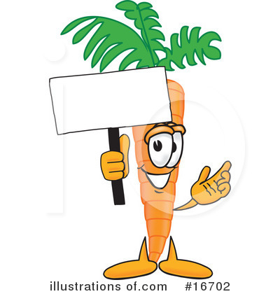 Carrot Character Clipart #16702 by Toons4Biz