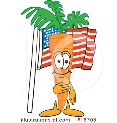 Carrot Character Clipart #16705 by Toons4Biz