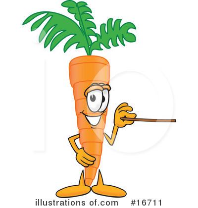 Carrot Character Clipart #16711 by Toons4Biz