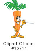 Carrot Character Clipart #16711 by Mascot Junction