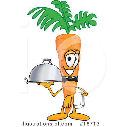 Royalty-Free (RF) Carrot Character Clipart Illustration by Mascot Junction - Stock Sample #16713
