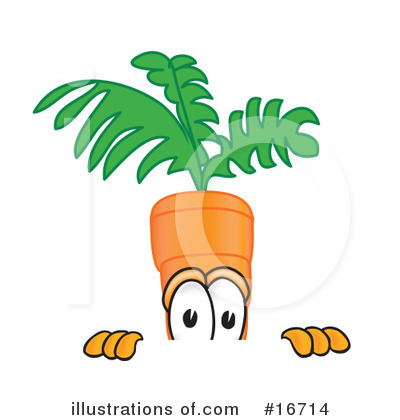 Royalty-Free (RF) Carrot Character Clipart Illustration by Mascot Junction - Stock Sample #16714