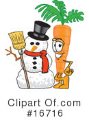Carrot Character Clipart #16716 by Mascot Junction