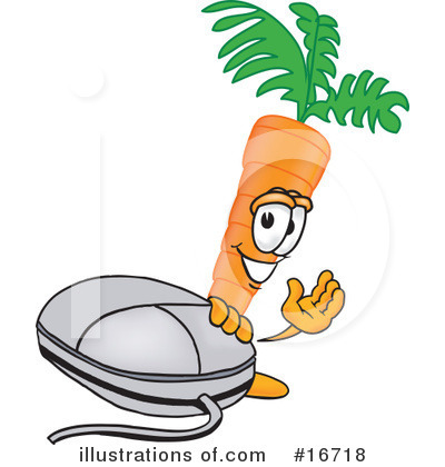 Carrot Character Clipart #16718 by Toons4Biz